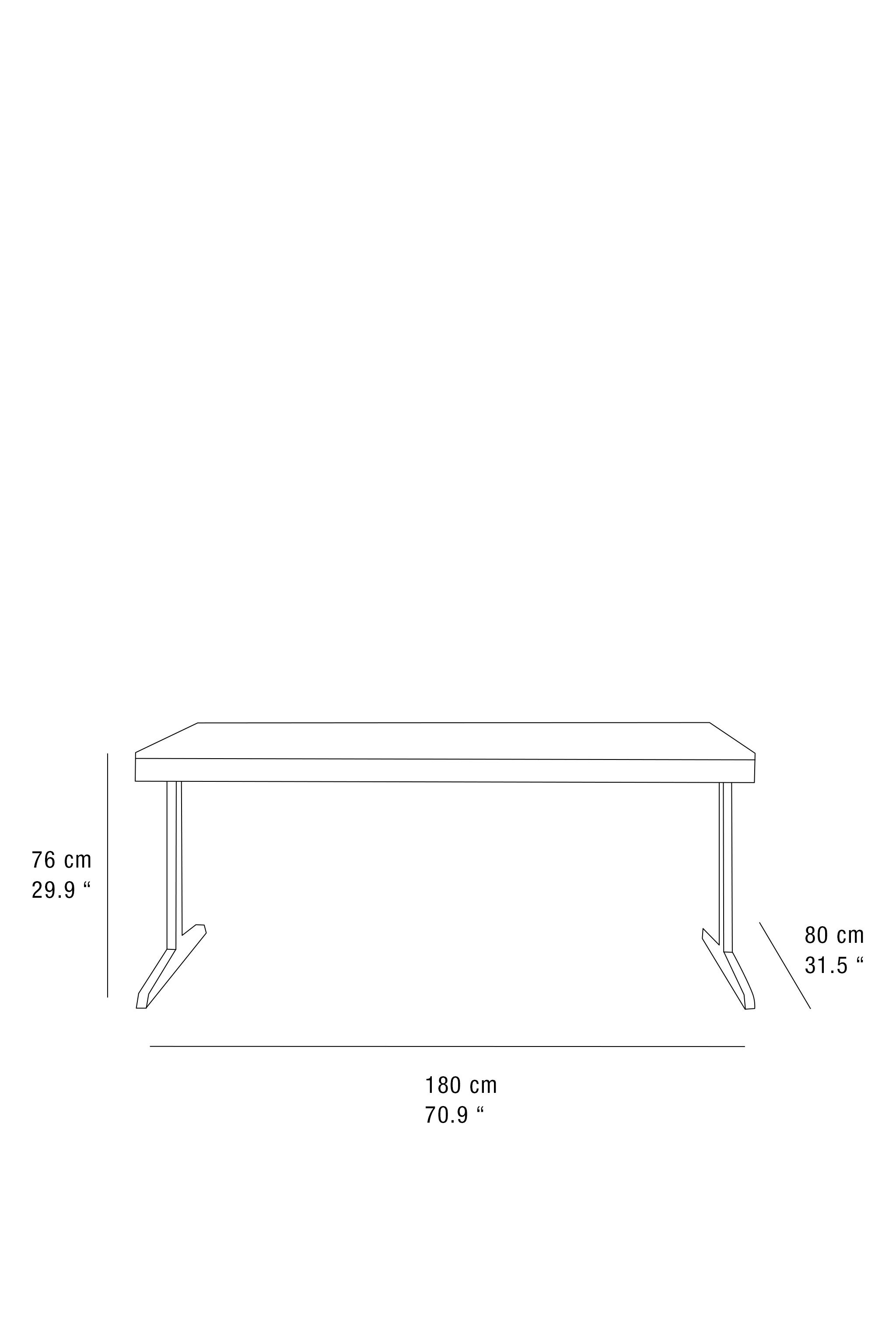 BUREAU BOIS PIEDS MÉTALLIQUES